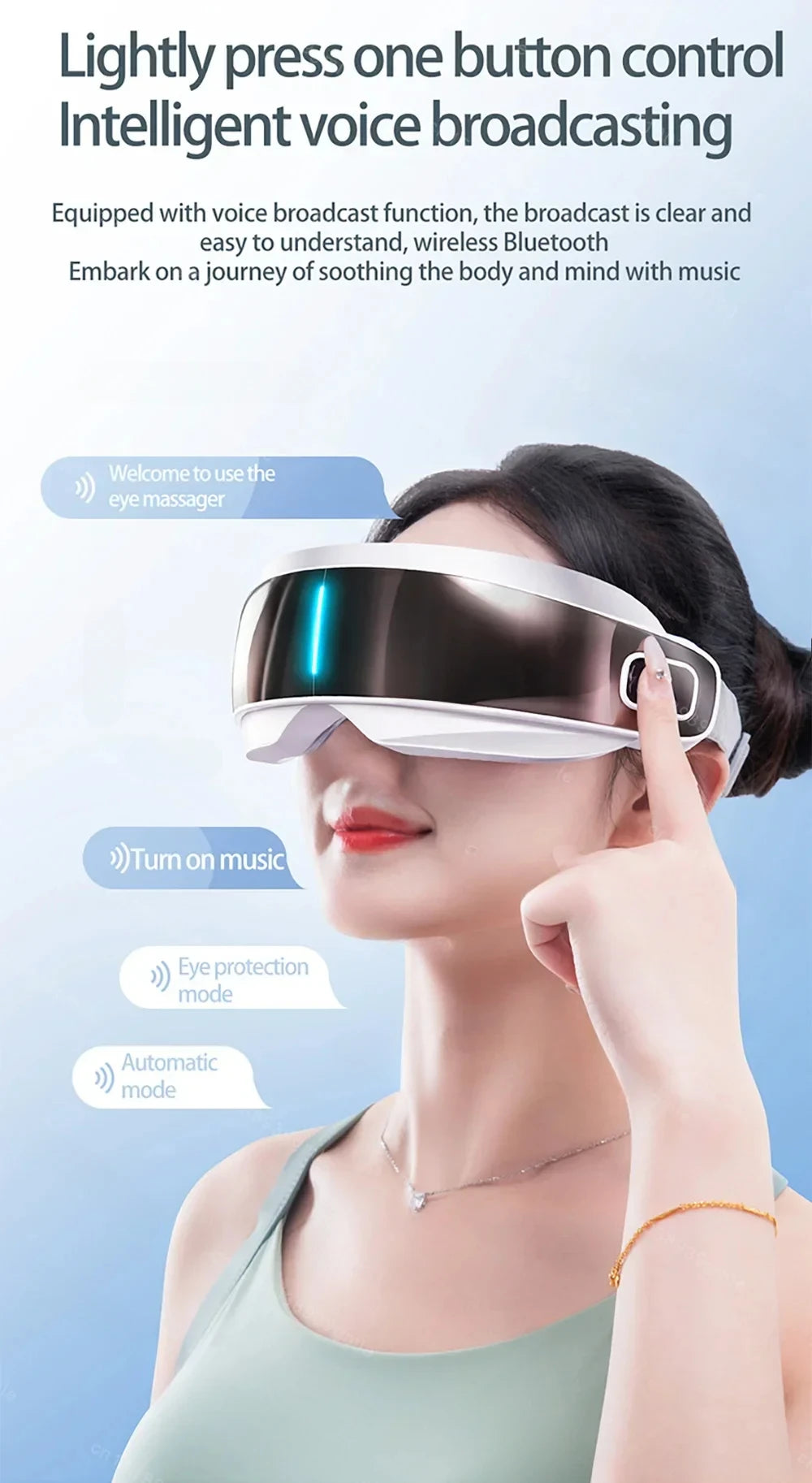 BXA / MERALL Eye Atomization Massager – Acupressure Glasses for Eye Relaxation