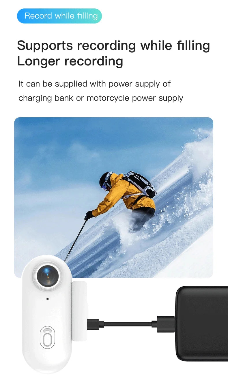 JETO H88 Ultra-Mini 4K Sports Action Camera – Waterproof Case, WiFi, POV Recording