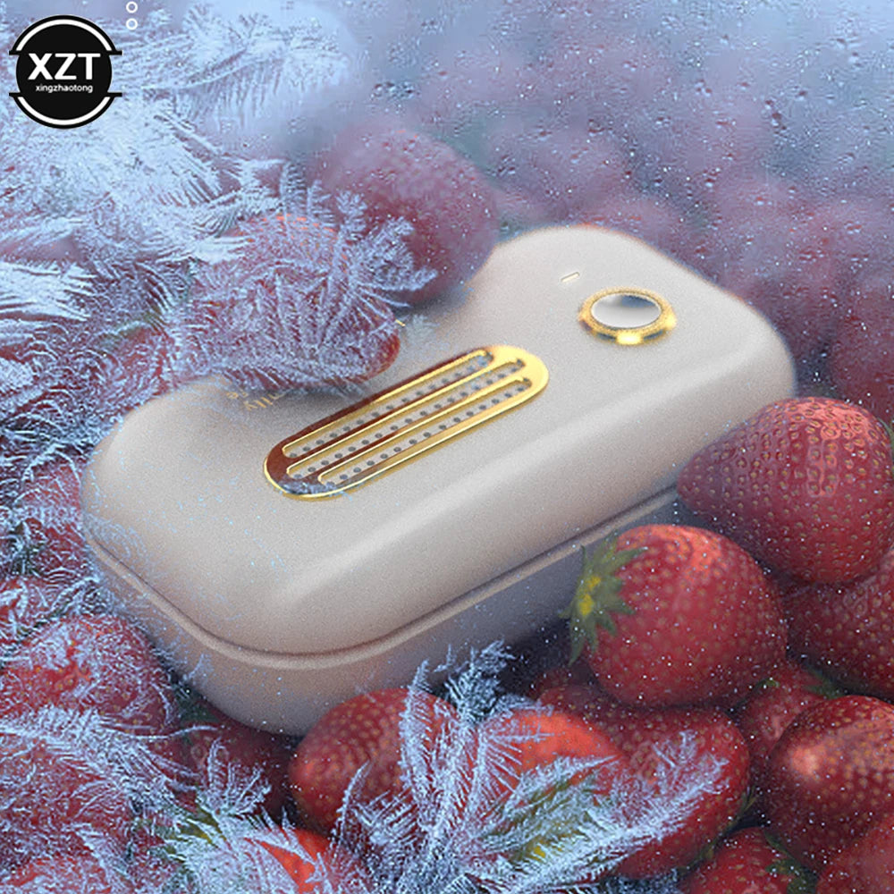 WYMECT Mini Ozone Air Purifier – USB Rechargeable Odor Eliminator for Car, Refrigerator & Small Spaces