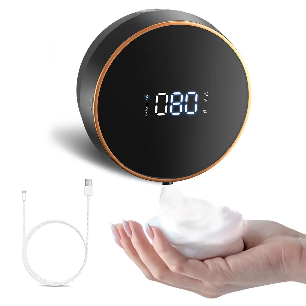Touchless Automatic Foam Soap Dispenser – Wall Mount, 3-Level Adjustable, 2000mAh Battery