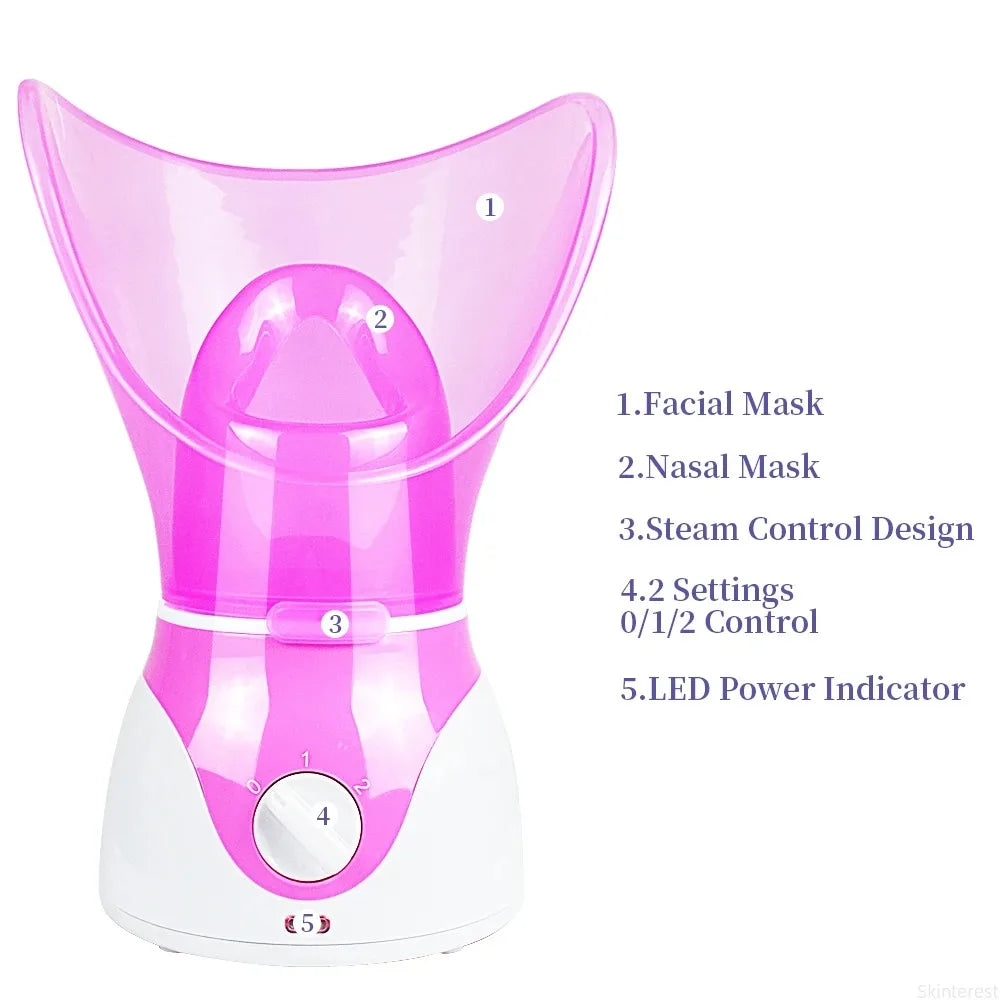 KEMOKO Electric Face Steamer – Moisturising Facial Sauna with Pore Cleansing