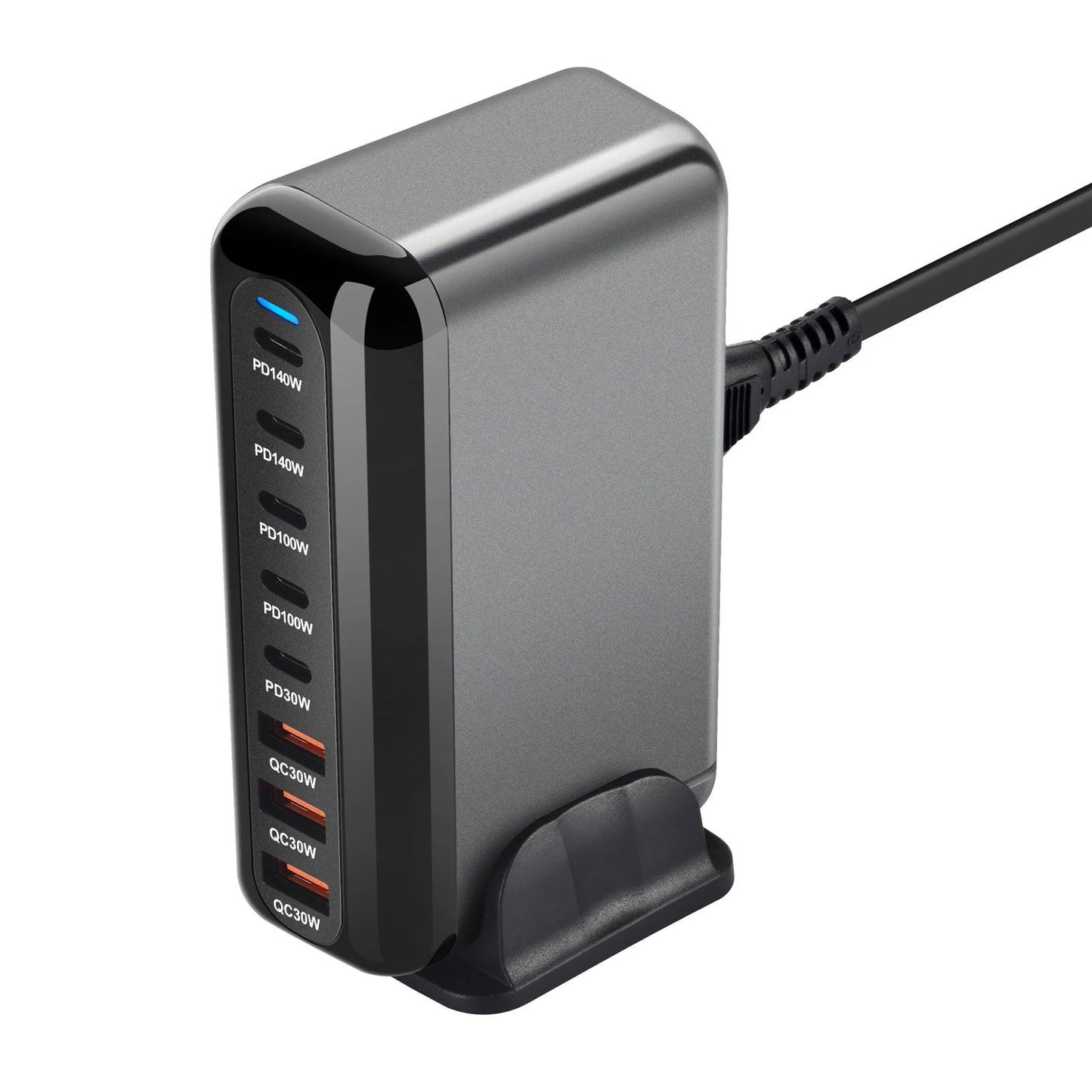 GaN Fast Charger 140W – USB-C PD 3.0 Multi-Port Desktop Charger