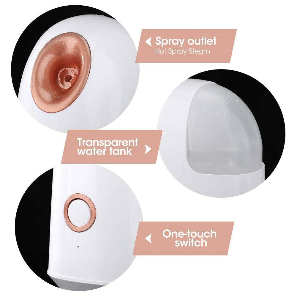 VIMYSHOW Z2 Hot Steam Facial Steamer – Nano Ion Skin Rejuvenation & Deep Cleansing