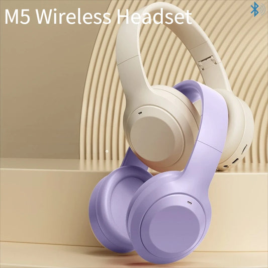 M5 Over-Ear Bluetooth 5.3 Headphones – Noise Reduction, Hi-Fi Stereo