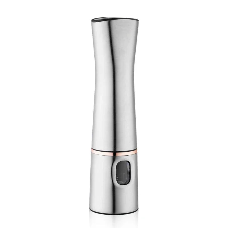 Electric Salt & Pepper Grinder – One-Touch Stainless Steel Spice Mill with Adjustable Coarseness