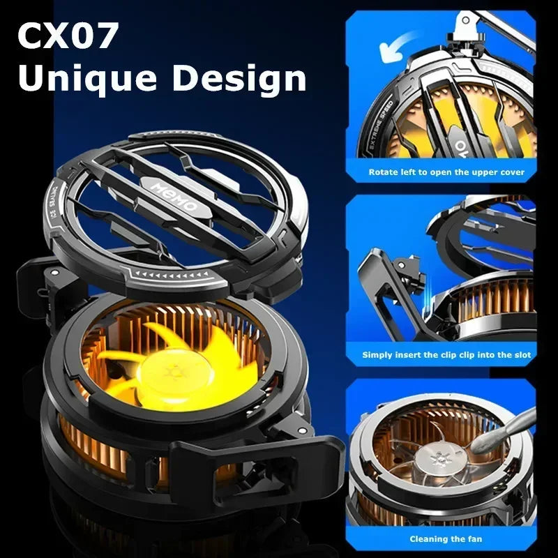 CX07 Mobile Phone Cooler 15W | Magnetic & Back-Clip True Ice Radiator