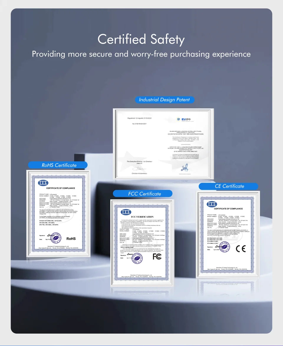 HY320 Portable Home Theater Projector – 720P Native, 4K Decode, BT 5.0