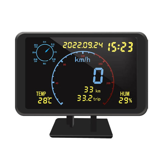 KKMOON GPS Head-Up Display – 4.7″ HD HUD Speedometer with Compass, Altitude, Temperature & Overspeed Alarm (Universal USB 5–24V)