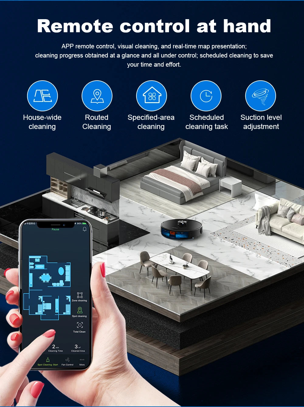 Liectroux X6 Smart Robot Vacuum Cleaner – Laser LiDAR, Y-Shape Mopping, 6500Pa Suction