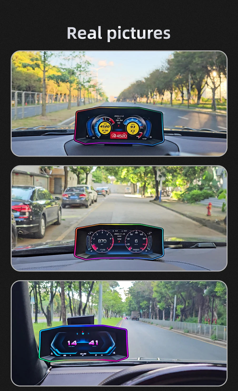 MAIMEIMI P4 OBD2 + GPS Head-Up Display – Smart Digital Speedometer, Fuel Consumption & Car Diagnostic HUD