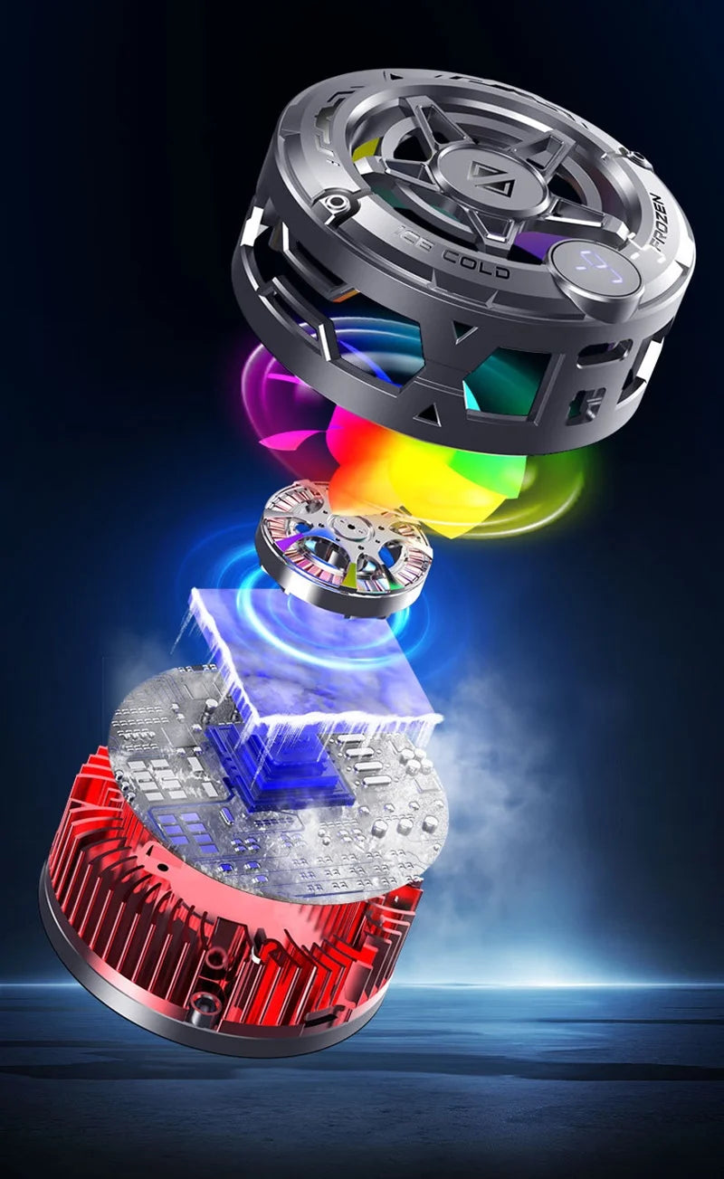 K20 Universal Magnetic Phone Cooler for Gaming | Digital Display