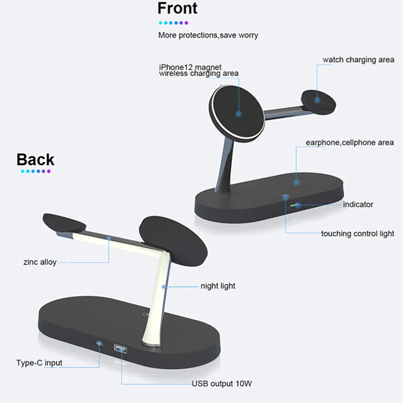 MagSafe Wireless Charging Station with LED Indicator – Apple Only