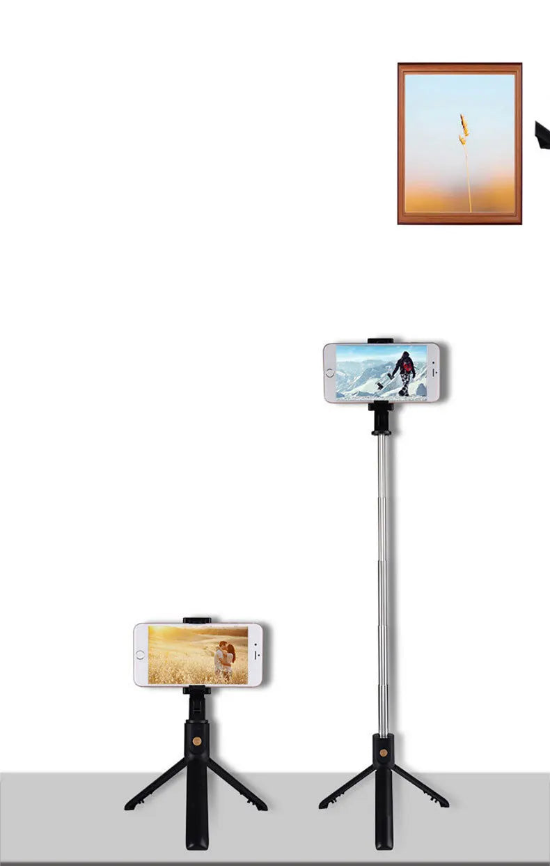Mini Selfie Stick Tripod with Bluetooth Remote for iPhone & Android (K07)