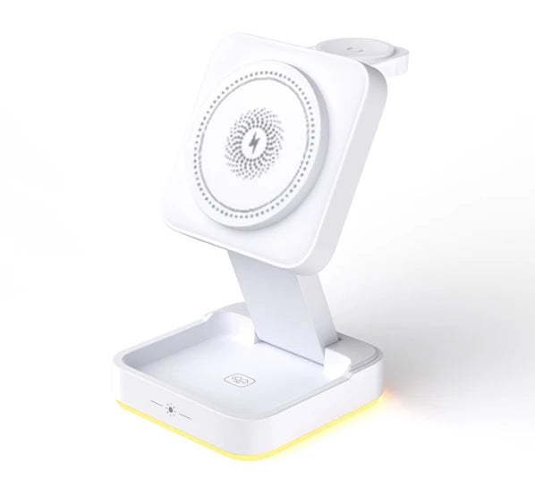 30W Magnetic Wireless Charger Stand – iPhone, Apple Watch & AirPods