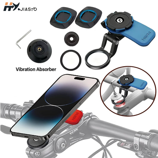 Motorcycle Phone Holder – Shock-Absorbing Quick-Release Bike Mount
