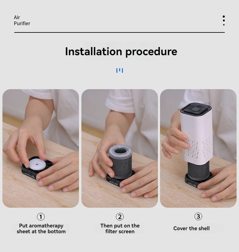 KUALOOL Compact Air Purifier – Portable Deodorizer for Car & Small Spaces