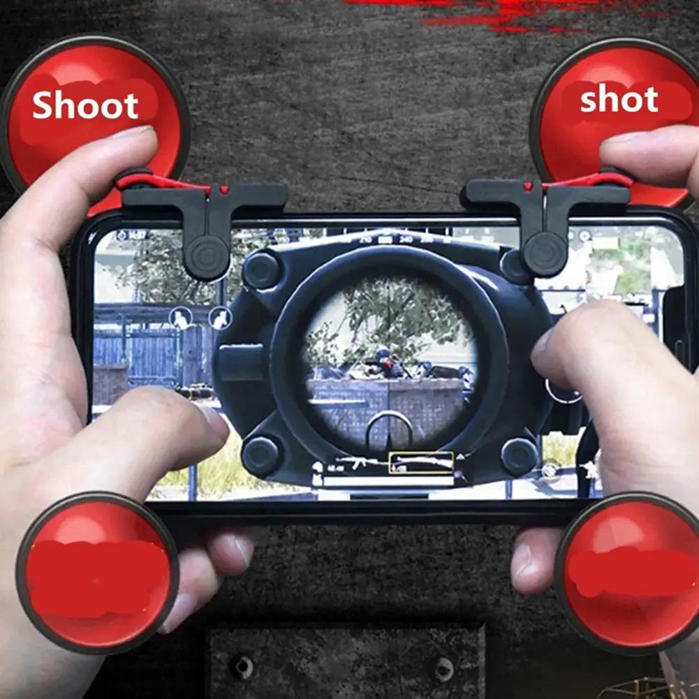 D9 Phone Gaming Trigger – Durable Plastic Shooter Button for Mobile Games