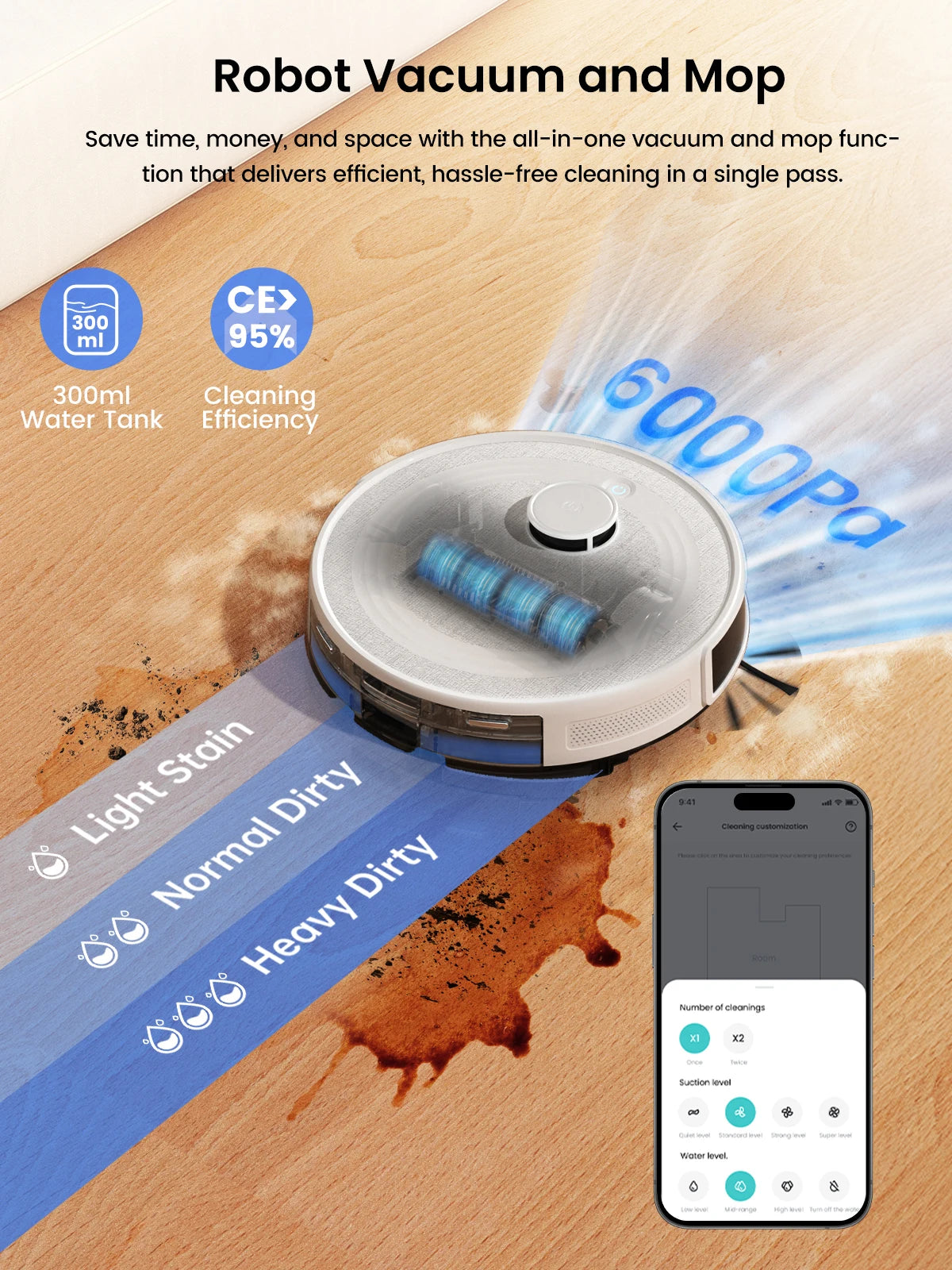 Lefant M2 Pro Smart Robot Vacuum Cleaner – LiDAR Navigation, Wet & Dry Cleaning, Alexa Ready