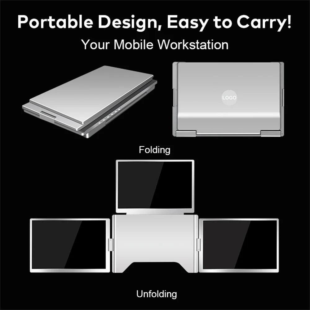 Rospider 16″ Portable Monitor – 1920×1200 IPS, 16:10, USB-C Swivel Display