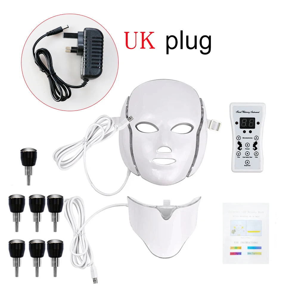 SANPKON LED Light Therapy Facial Mask – 192 LEDs, Skin Tightening & Acne Care