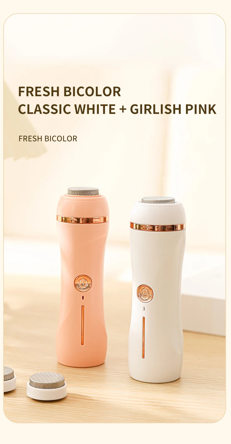 YD Rechargeable Electric Foot File – Portable Callus & Heel Grinder Pedicure Tool