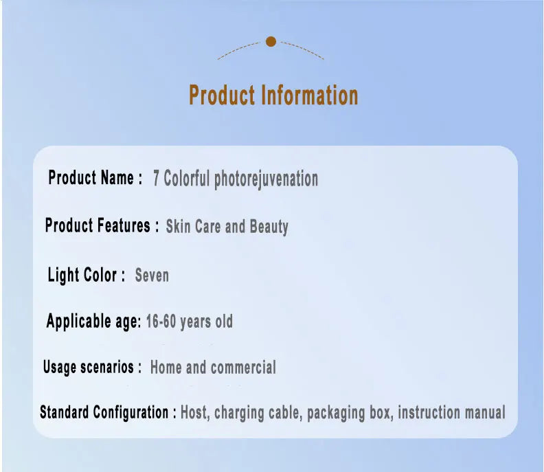 SOSCHI Home Use LED Beauty Mask – 7-Color Skin Rejuvenation & Brightening