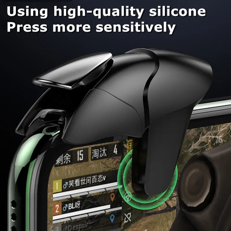 CH5 Mobile Phone Gaming Triggers – Plug & Play L1R1 Shooter Buttons for PUBG