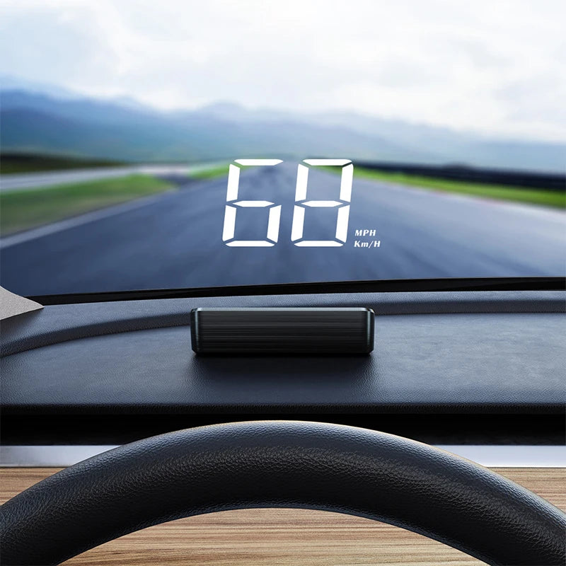 GPS Car Speed HUD – Windshield Head-Up Display for Safe Driving, Plug & Play Universal Fit