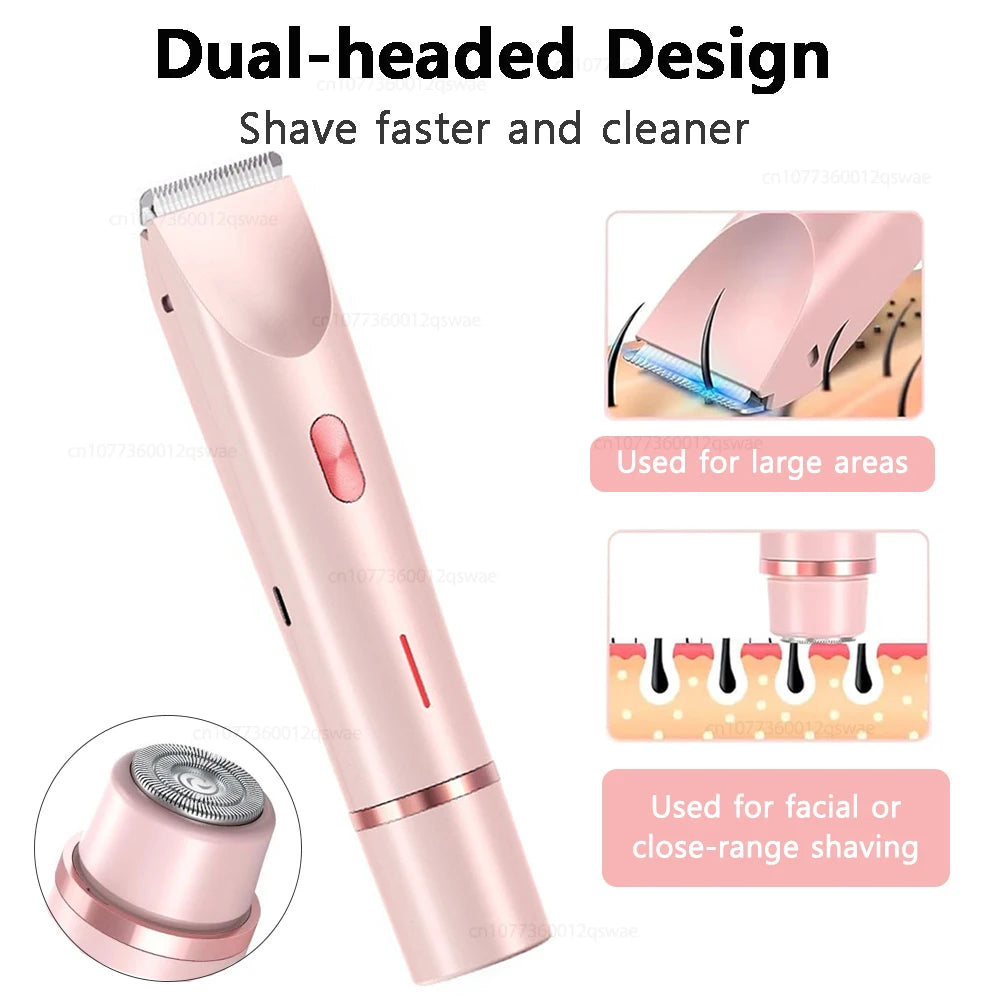 XMSJ Women’s Electric Razor – Wet & Dry Rechargeable Bikini, Legs & Face Shaver
