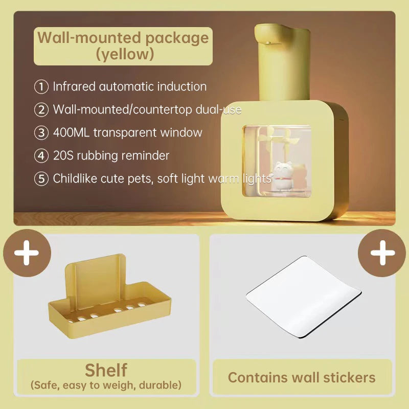 Cute Touchless Foam Soap Dispenser for Kids