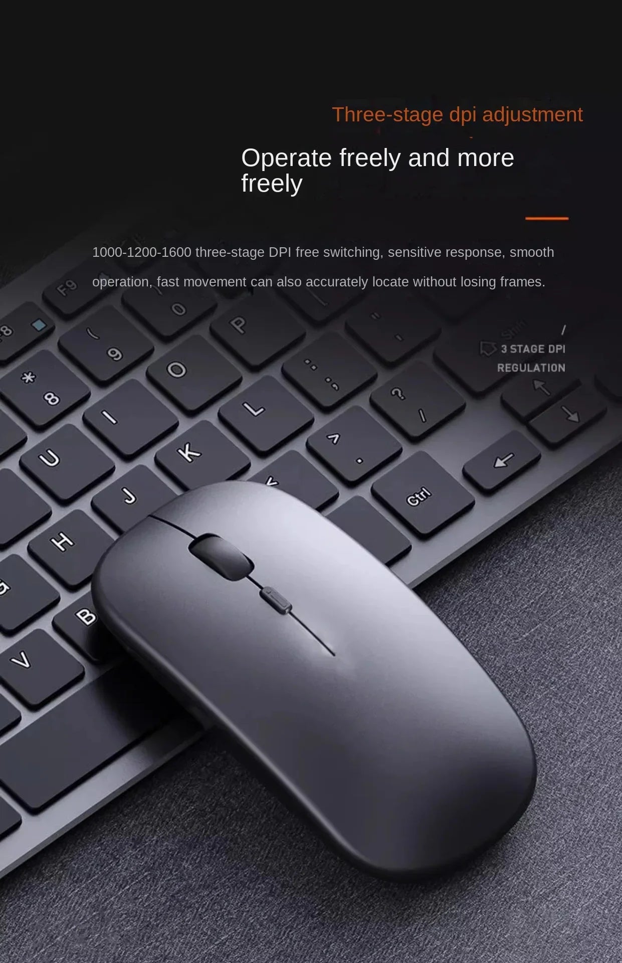 Bluetooth Wireless Mouse with Rechargeable Battery – Universal Dual-Hand Use