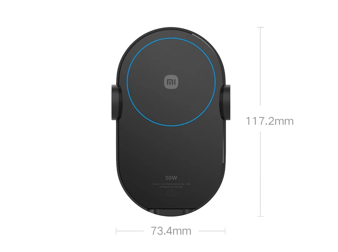 Xiaomi 30W Wireless Car Charger – Smart Auto-Clamp Fast Charging Phone Holder