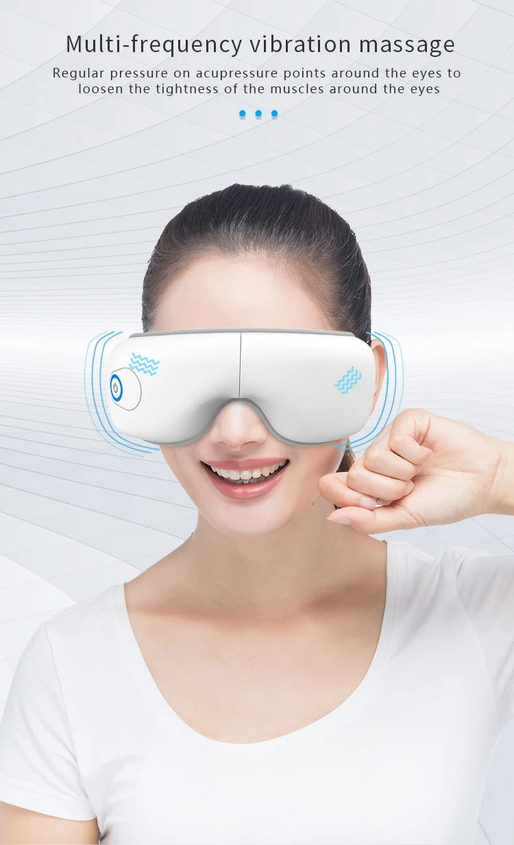 VIMYSHOW Bluetooth Eye Massager – Heat, Vibration & Music Relaxation Mask