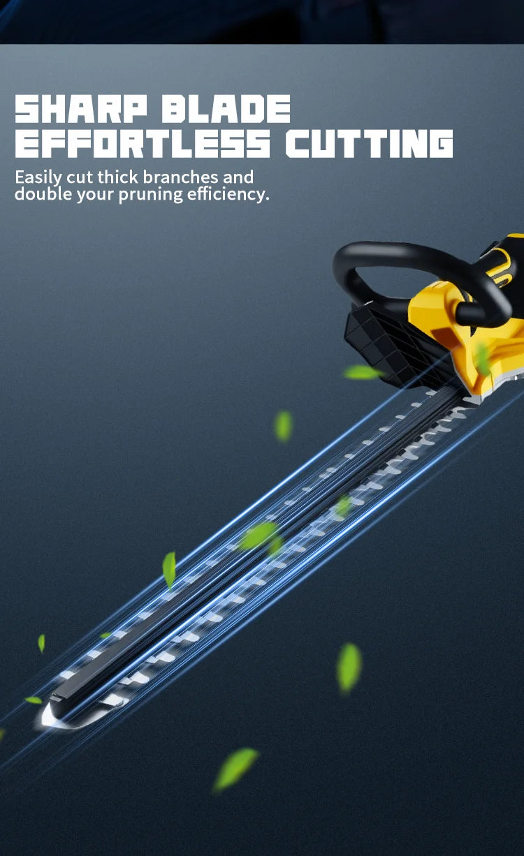 For Dewalt 20v Battery Pins Cordless Electric Hedge Trimmer Brushless – Stainless Steel Blade Garden Cutter (Battery Optional)
