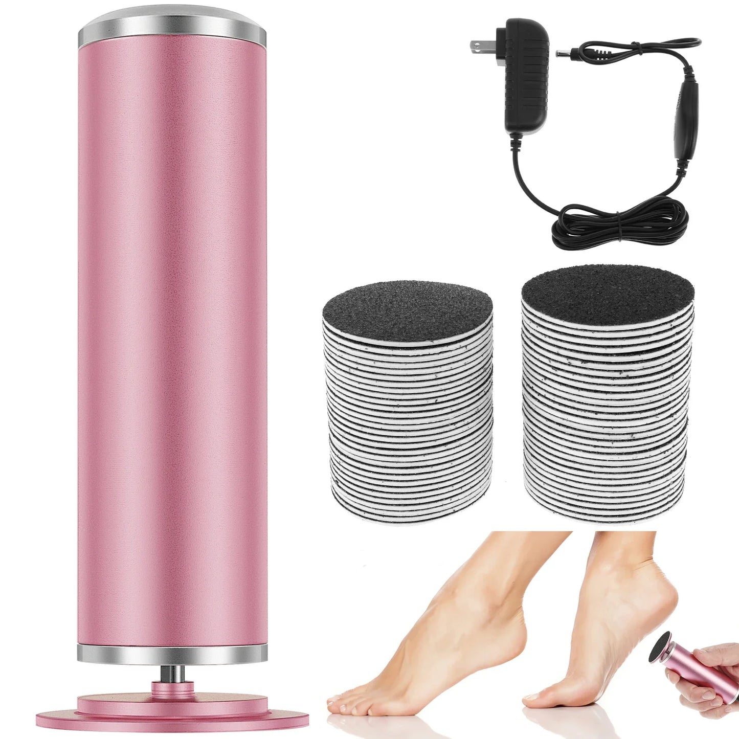 Electric Foot Callus Remover – Professional Aluminum Pedicure Grinder with Adjustable Speed