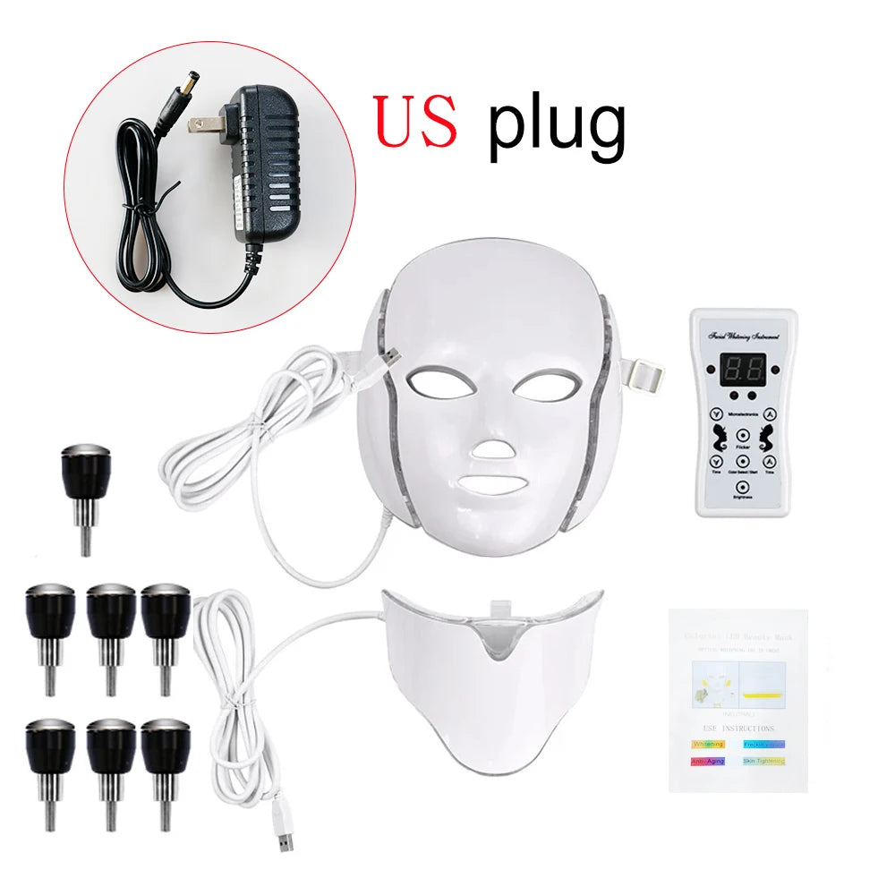 SANPKON LED Light Therapy Facial Mask – 192 LEDs, Skin Tightening & Acne Care