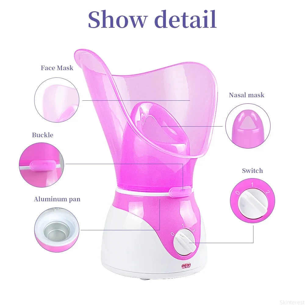 KEMOKO Electric Face Steamer – Moisturising Facial Sauna with Pore Cleansing