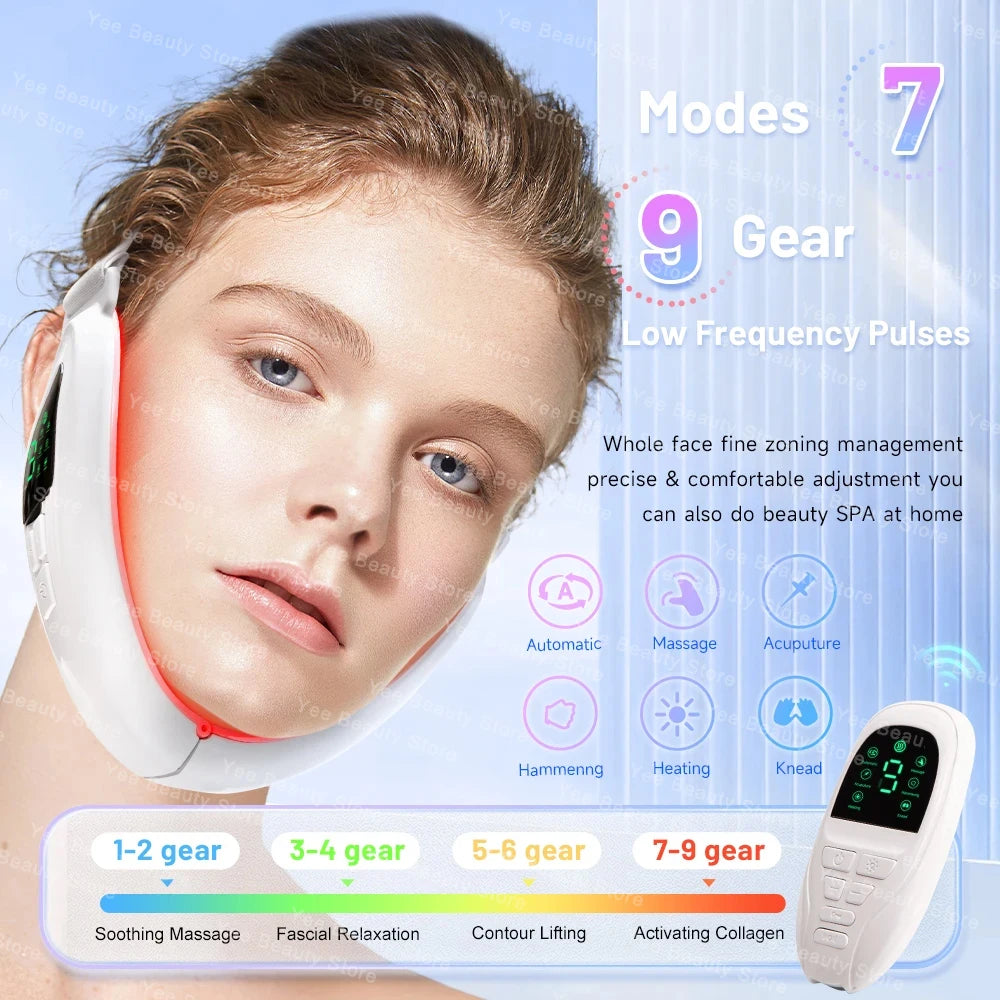 MERALL V Face Facial Lifting Device – Electric Chin & Jawline Sculpting Massager