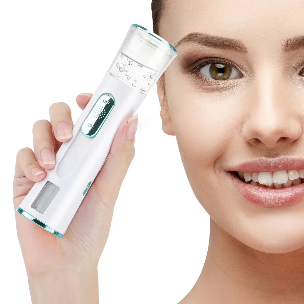 KEMOKO Handheld Nano Facial Sprayer – LED Display Cold Mist Moisturising Beauty Tool