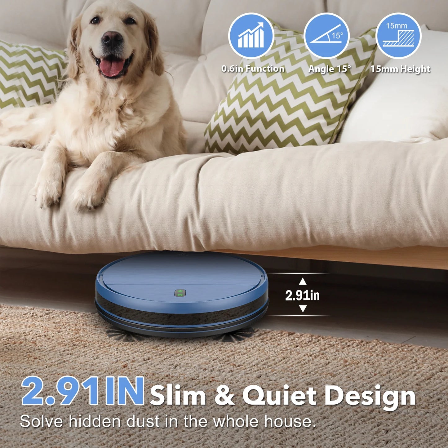 Omeser BR151 Robot Vacuum & Mop Combo – Planned Cleaning, Remote + App Control