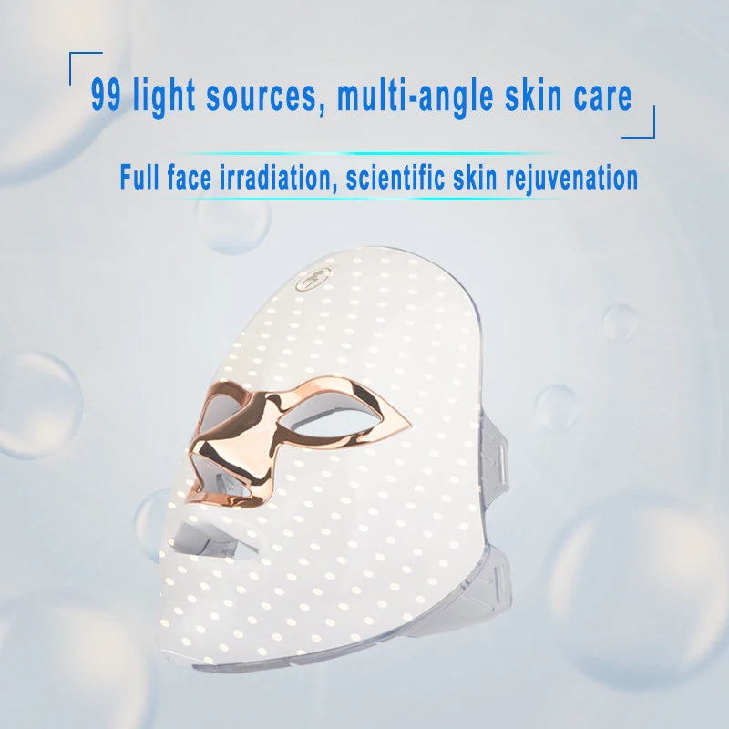 SOSCHI Home Use LED Beauty Mask – 7-Color Skin Rejuvenation & Brightening