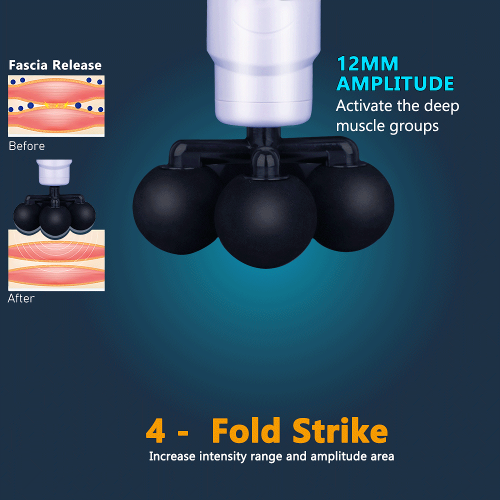 GraySwan Percussion Massage Gun – Variable Frequency Deep Tissue Muscle Relaxation