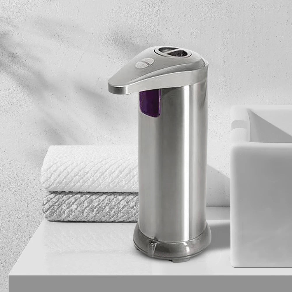 APWIKOGER Touchless Automatic Foam Soap Dispenser – Infrared Sensor, 3 Adjustable Levels, Stainless Steel