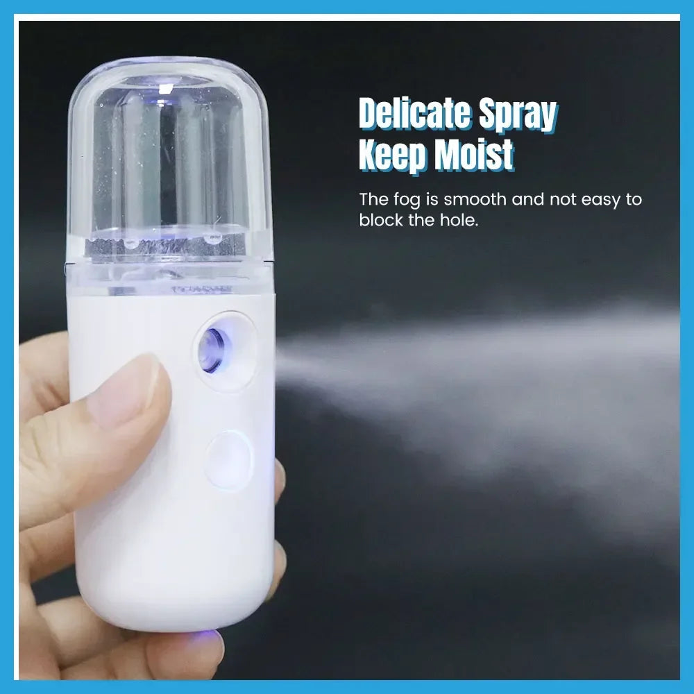 JBMBHC Rechargeable Face Mist Hydrator – Cold Spray Anti-Aging Skin Care