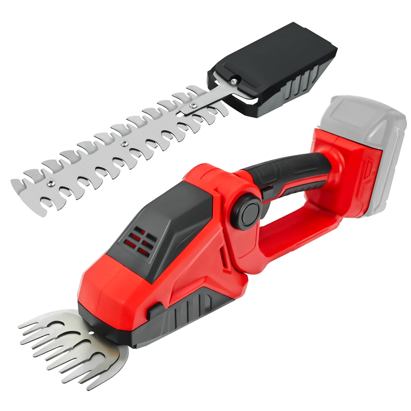Cordless Hedge Trimmer 2-in-1 Electric Shrub Trimmer Kit Garden Tool for Milwaukee 18V Battery(No Battery)