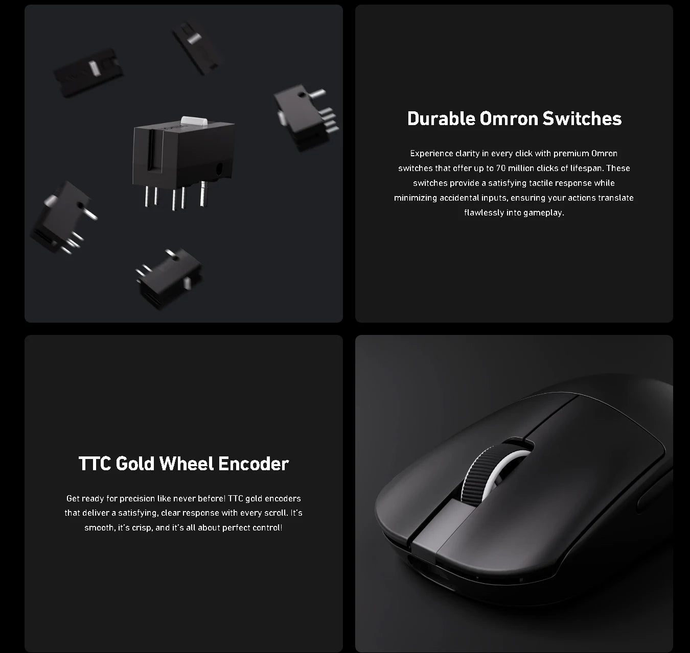 L7 Ultra Wireless Gaming Mouse – PAW3950, 8K Polling, Ultra-Lightweight