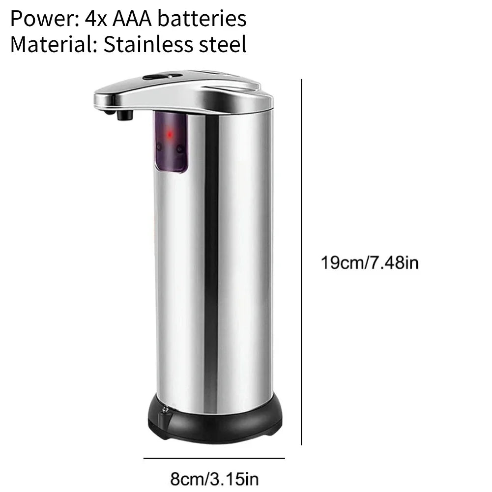 APWIKOGER Touchless Automatic Foam Soap Dispenser – Infrared Sensor, 3 Adjustable Levels, Stainless Steel