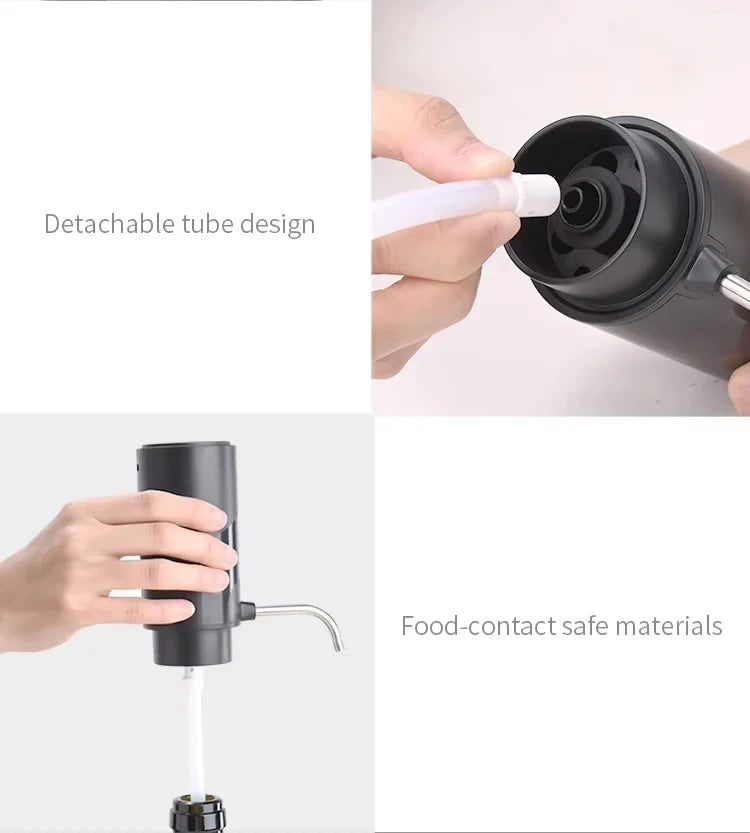 Electric Wine Decanter & Aerator – USB-C Rechargeable Instant Decanting for Wine Lovers