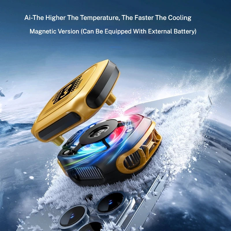 CX12 Magnetic Phone Cooler with AI Mode – 10W Semiconductor Ice Cooling (Type-C)