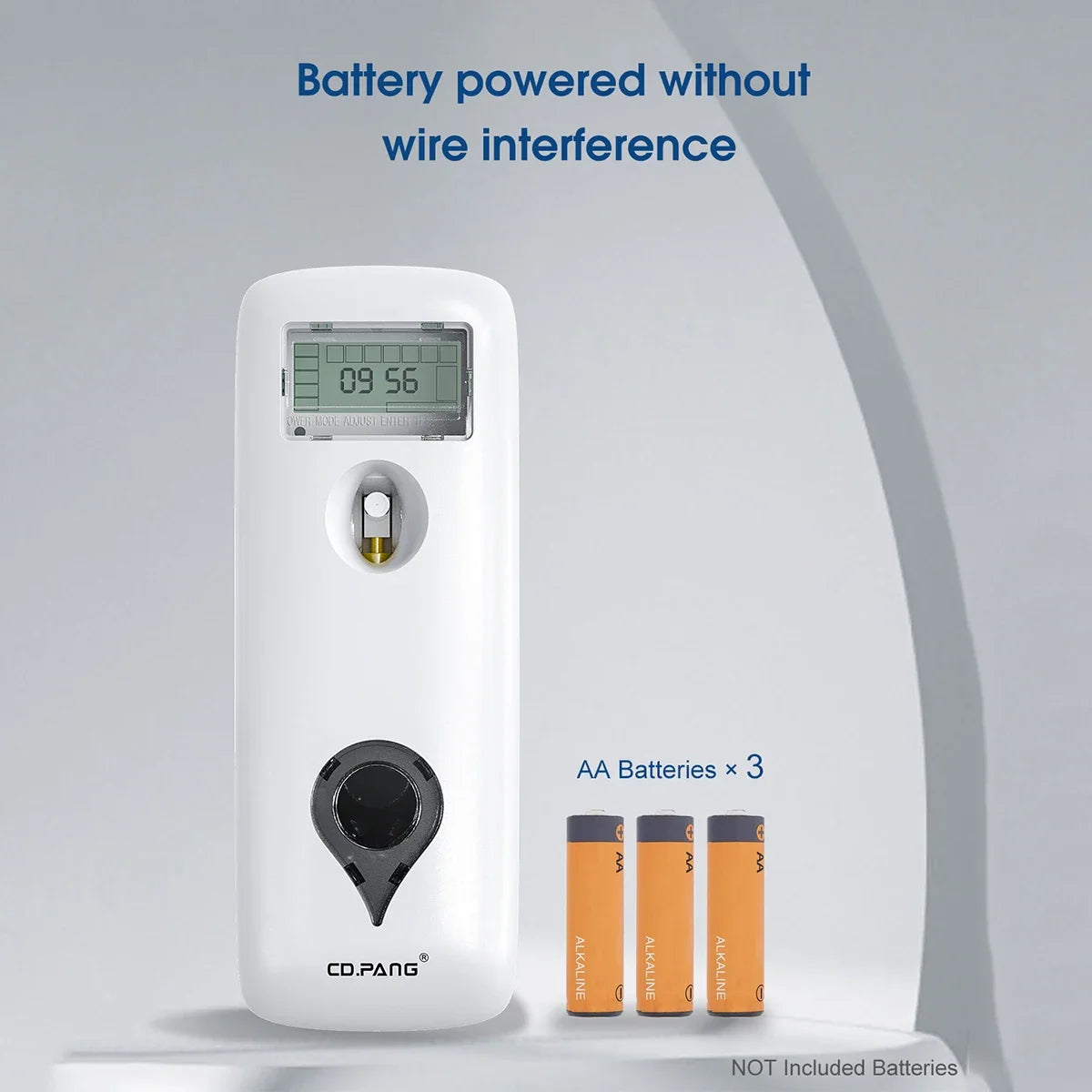 CDWK Automatic Liquid Air Freshener Dispenser – 300ml, No-Drill Wall Mount, LCD Timer